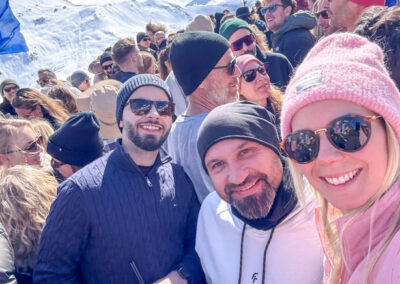 Lachende Gesichter am Skiweekend